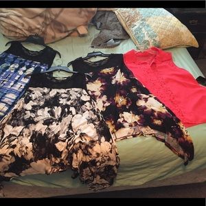 4 Sleeveless Blouses Lot